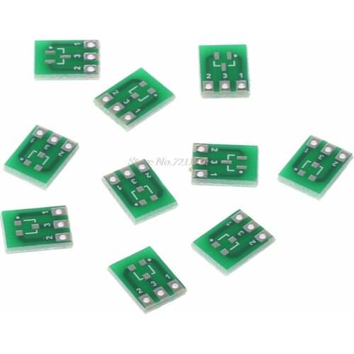 10 Pcs Double-Side SMD SOT23-3 To DIP SIP3 Adapter PCB Board DIY Converter Board Integrated Circuits Dropship