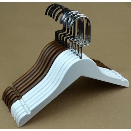 10pcs/lot Childrens solid wood clothes rack retro white anti-skid wooden clothes rack 30pcsLOGO customized