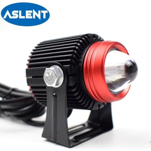 2 Pieces mini LED Lens Spotlight Hi Lo beam Golden White Fog light Work LED headlight for Auto Motorcycles Trucks SUV Offroad