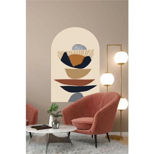 Abstract Bohemian Sticker Adhesive Wallpaper Trend Stylish Living Room Office Balcony School Cafe Home Decor Accessory 50x77cm