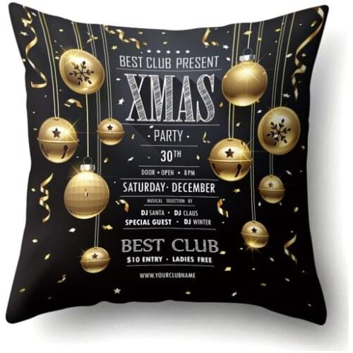 Pillow case 45*45 Christmas Pillow Case Home Decorative Pillowcases modern style For Living Room Have 25 Colors Available