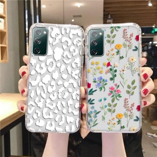 Spot Silicon Case For Samsung S20 FE A21S A12 A31 A51 A71 A32 A52 A72 4G 5G S10 S30 S21 Note20 Ultra M51 J7 Prime Cover Capa Bag