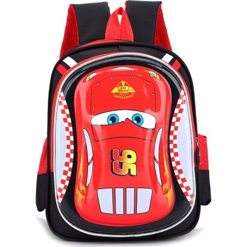 Disney cartoon new McQueen childrens schoolbag male kindergarten personality tide schoolbag backpack Korean version backpack