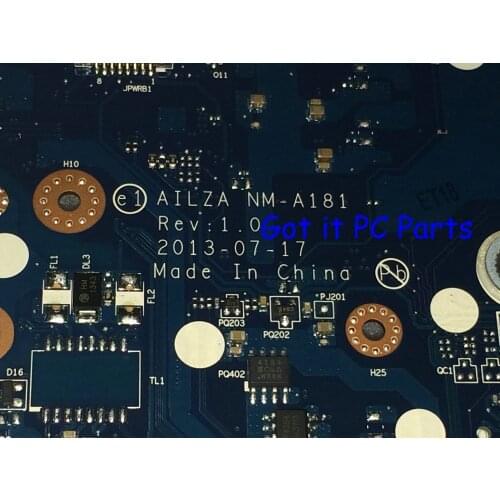 AVAILABLE PROMISED WORKING ,AILZA NM-A181 REV : 1.0 for Lenovo Z510 Laptop Motherboard ,(tested ok. SOTCK,new item))