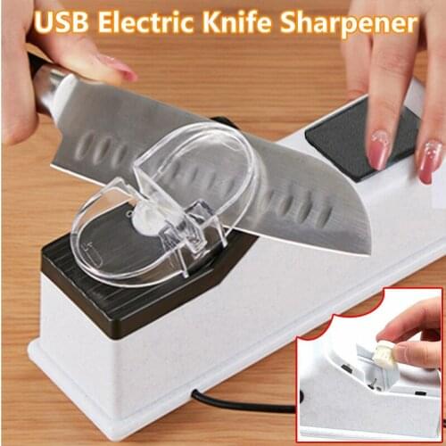 Electric Knife Scissor Sharpener Kitchen Sharpening Stone Grinder Knives Sharpening Tool