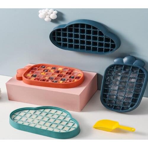 1pc Plastic Ice Mould Multiple Colors And Styles DIY Homemade Whiskey Cocktail Dessert Ice Cream Molds Tray With Cover