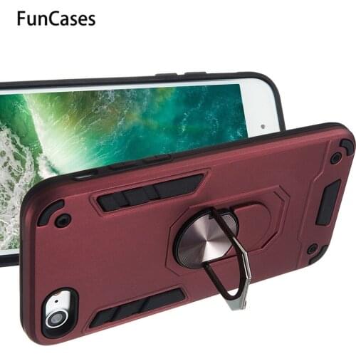 Car Ring Soft TPU Protector For accesorios iPhone 7 Cute Cover sFor Capinhas Apple iPhone hoesje 8 4.7" Half Wrapped Cases