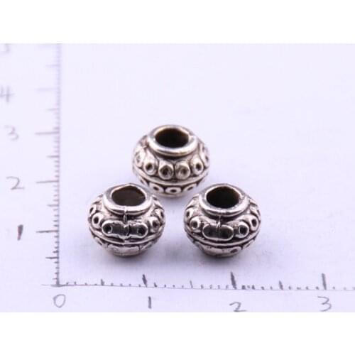 MOODPC Free shipping fashion alloy big hole beads charm for DIY jewelry metal beads charm