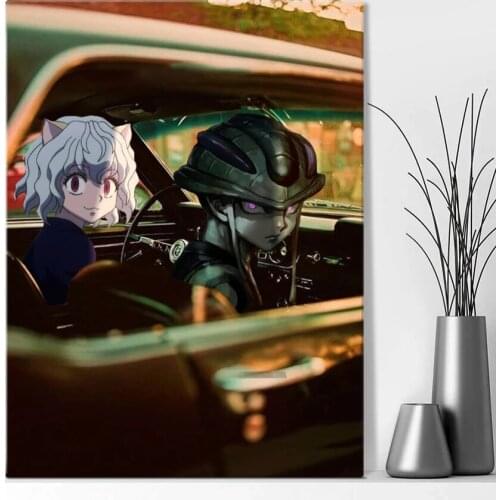 Prints Picture Wall Artwork Meruem Neferpitou Hunter Modular Painting Anime Poster Canvas Living Room Home Decoration No Framed