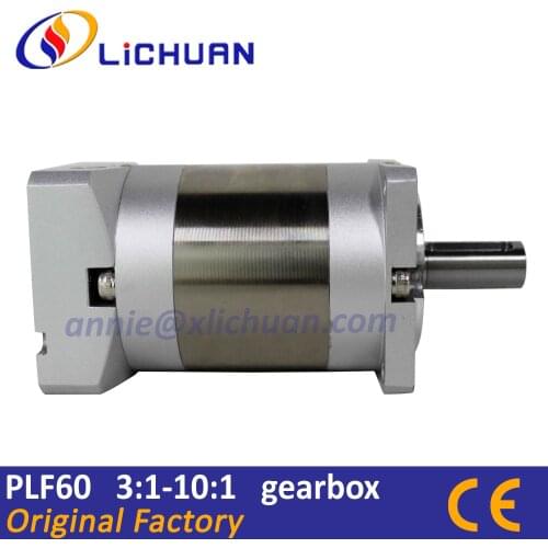 Nema24 60mm Frame Size PLF60 3:1 4:1 5:1 7:1 10:1 8 arcmin Planetary Reducer Gearbox for Lichuan servo and stepper system