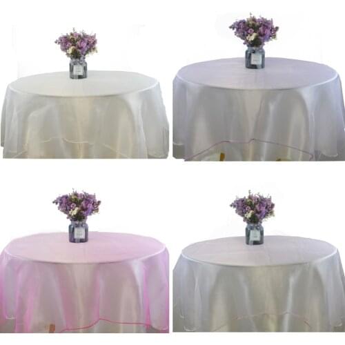 Organza Table cloth Sheer Organza Tablecloth for Weddings Decoration Birthday Christmas Halloween Baby Shower Table Cover
