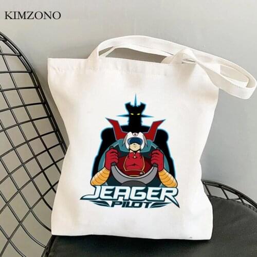 Mazinger z shopping bag shopper tote reusable handbag eco recycle bag bag reciclaje reusable ecobag shoping sacolas