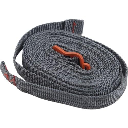 Camping Equipment Outdoor Travel Band Tied Rope 2.5m Quick Release Luggage Belt With Stainless Steel Hook For Hiking Belt