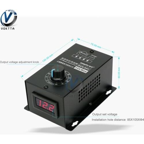 DC 6V-90V PWM Dc Motor Speed Controller 12V 24V 1000W 16kHz Wide Voltage Support PLC Control High Power 15A for Motor Control