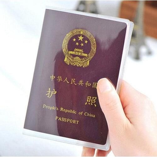 Waterproof Dirt Passport Holder Cover Transparent PVC ID Card Holders Business Credit Card Holder Case Pouche Travel Accessories