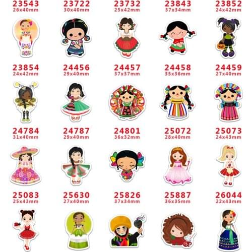 10 Pcs Cartoon Planar Resin Cabochons PR23543