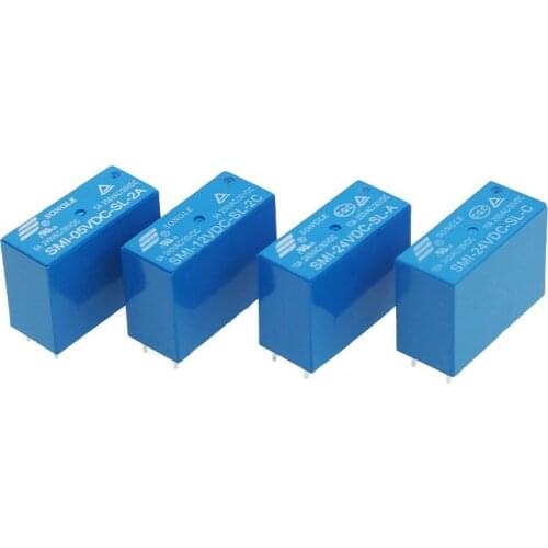 Free shipping 2PCS Power relays SMI-05VDC-SL-2C SMI-12VDC-SL-2C SMI-24VDC-SL-2C 5V 12V 24V 5A