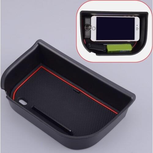 21x13x5 cm Black Car Inner Armrest Storage Glove Box Stowing Tidying Organizer Fit for Nissan Navara NP300 2015 2016 2017 2018