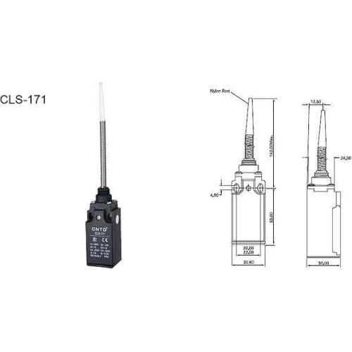 4Pcs/Lot Top Quality Original CNTD CLS-171 Wobble Arm Limit Switch/Micro Switch Ui 380V Ith 10A ,Economical & plastic type