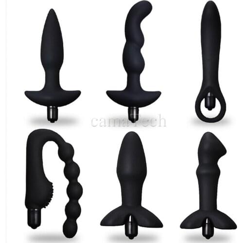 CamaTech 10 Speed Vibrating Anal Plug Multispeed Silicone Anal Vibrator Butt Stimulate Plug Waterproof Prostata Massager For Men