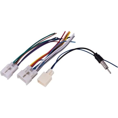 Car Stereo CD DVD Wiring Harness for TOYOTA with Antenna Adapter Cable