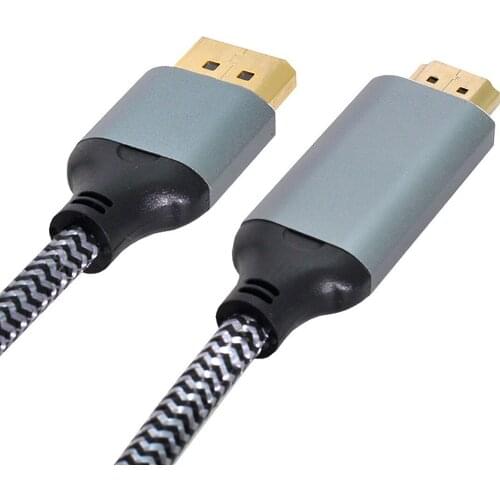 CY DisplayPort 1.4 Source to HDMI 2.0 Display 8K UHD 4K DP to HDMI Male Monitor Cable Connector 1.8m 6ft