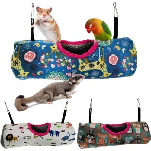 Pet Hamster Rabbit Squirrel Warm Tunnel Hammock Hanging Swing Cage Bed Nest Sleeping Bed Rat Ferret Toy Cage Product Accessories