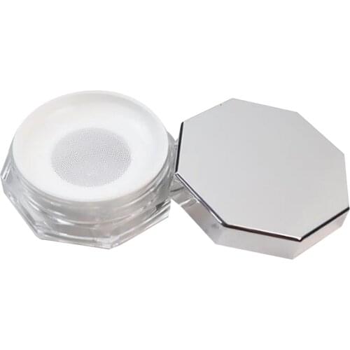 Mini Travel Face Mineral Powder Case With Puff Blush Eyeshadow Container Box 10g