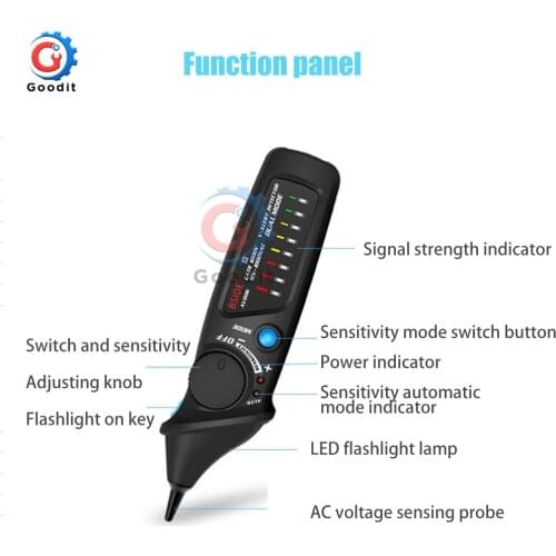 Non-Contact Voltage detector indicator BSIDE AVD06 Profession Smart test pencil Live/phase wire Breakpoint NCV Continuity Tester