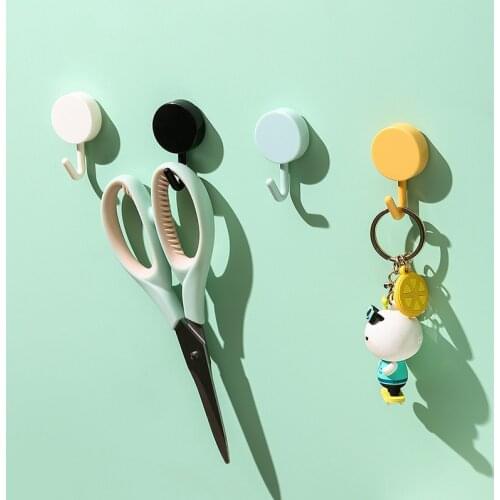 Creative Hooks Nordic Cute Strong Load-bearing Household Punching-Free Seamless Wall Decoration Dormitory Small Wall Hooks