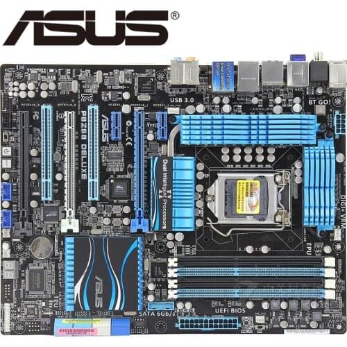 Asus P8Z68 DELUXE Desktop Motherboard Z68 Socket LGA 1155 i3 i5 i7 DDR3 32G ATX UEFI BIOS Original Used Mainboard On Sale