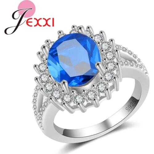 New Arrival 925 Sterling Silver for Women Princess Kate Wedding Ring Engagement Jewelry AAA Zircon Stones Dropshipping