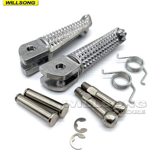 Front Footrest Foot Pegs Pedal For YAMAHA MT07 MT09 TRACER 700/900/GT FZ 07/09/10 FJ09 MT10 XSR700/900 SCR950 BOLT C SPEC XVS950