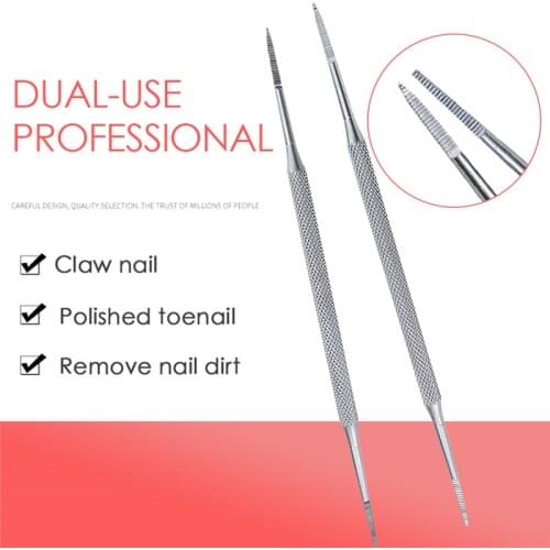 Toe Nail File Foot Nail Care Hook Ingrown Double Ended Ingrown Toe Correction Lifter File Manicure Pedicure Toenails Clean Tool