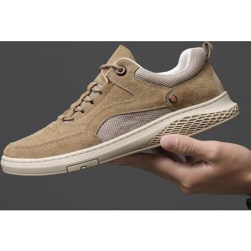 Casual Leather Shoes Men Classic Breathable Suede Leather Men Shoes Hot Sale Moccasins Flats Shoe Fashion Sneakers