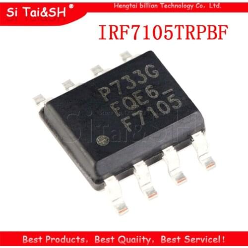 10PCS IRF7105TRPBF SOP8 IRF7105TR SOP IRF7105 SOP-8 F7105 SMD
