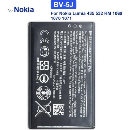 1560mAh BV-5J Replacement Battery for Microsoft Nokia Lumia 435 532 RM1069 1071 BV5J BV 5J Tracking Number