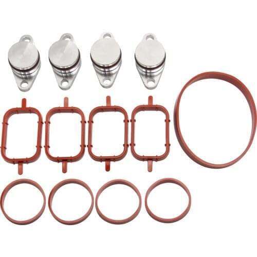 6X 33MM Bungs for BMW Diesel Swirl Blanks Flaps Repair Delete Kit with Intake Manifold Gaskets