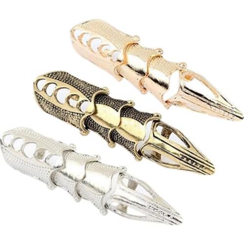 80% HOT SALE Knuckle Ring Exaggerated Adjustable Unisex Punk Gothic Joint Full Claw Jewelry for Cospaly Dropshipping Rings