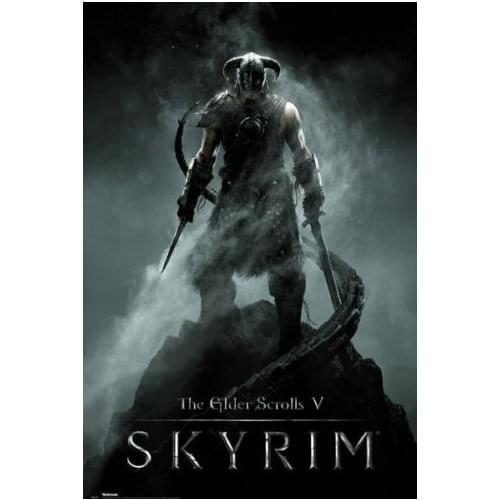 More style Choose ELDER SCROLLS V: SKYRIM Art print Silk poster Home Wall Decor