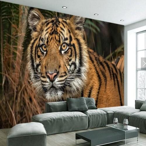 Custom kids papel de parede, tiger murals for childrens room sofa background decorative wallpaper