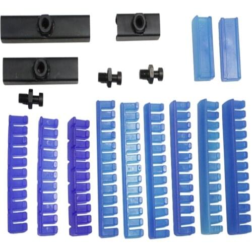 Car Paintless Dent Repair PDR Centipede Glue Tabs Sets Variety Pack Flexible Crease 17PCS Autobody Dent Puller Tools for radius