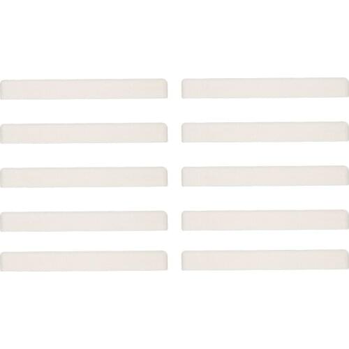 Ukulele Beige Saddle For Uke 4-String Guitar Accessories Replacement Set Of 10