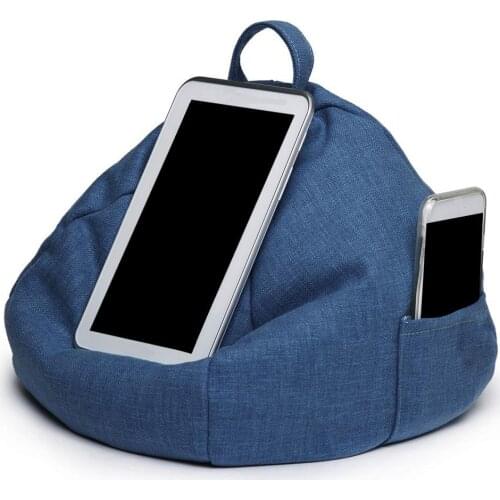 Multi-function Portable Bean Bag Imitation Hemp Car Home Pillow Tablet Cushion For IPad IPhone Reading Bracket Pillow Holder