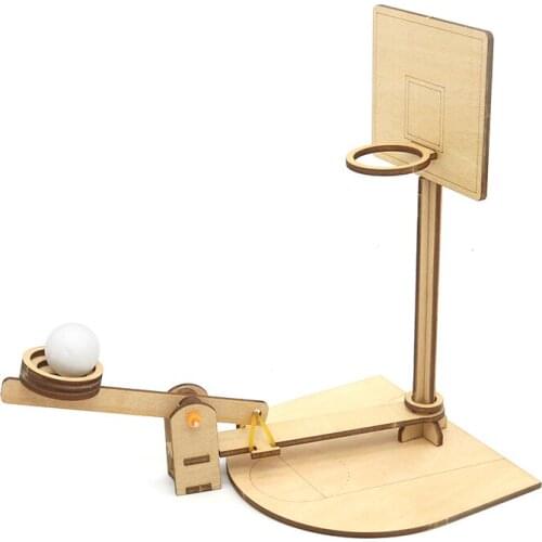 Hand-assembled model for primary school students and children of science and technology small production shooting basket