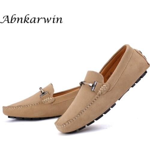 Men Moccasins Loafers Casual Shoes Mocassin Homme Luxury Mocasines Hombre Slip On Suede Leather Autumn Summer 2021 Trend Loafer