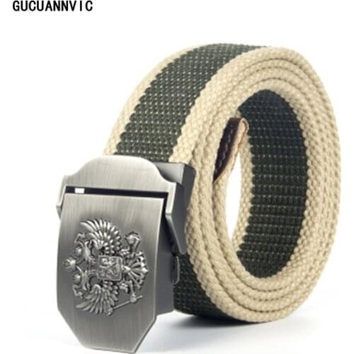 Best Sale Russian Thickening Outdoor Belts Special Canvas Luxury Designer Belt men High Quality Strap Ceintures 120CM 6 Colors