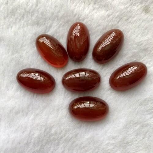 Wholesale 4pcs/lot Red Carnelian Agates Bead cabochons,15x22x8mm,16x26x10mm,17x28x12mm Oval Gem stone Bead Cabochon Ring Face