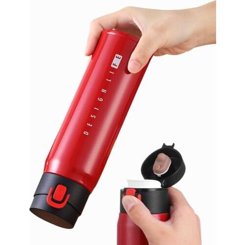 Hot sale Bpa-free 450ml Stainless steel Portable travel sport thermos flask office car family tea milk coffe pop vacuum cup