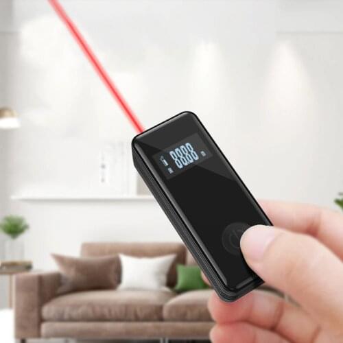 30m Mini Portable Laser Rangefinder High Precisions Three Unit Conversion Indoor Distance Measuring Tool